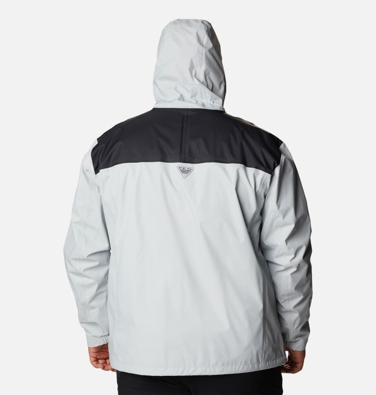 Men's Columbia PFG Storm Jackets Light Grey | Plus Size CA-P36A0